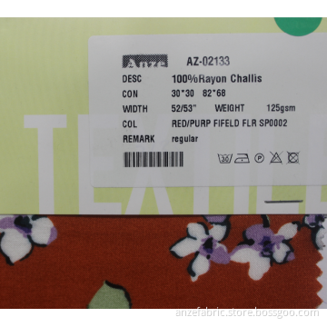 Hotsale bedruckter Popeline-Stoff aus 100% Rayon für Kleidung